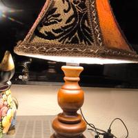 Lampada Etnica Con Paralume Artigianale In Stoffe 