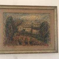 Dipinto quadro E.Cappello Paesaggio