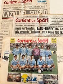 1ª pag Corriere dello Sport Lazio scudetto e coppa