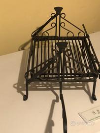 Grtiglia/ bistecchiera in ferro battuto forgiata.