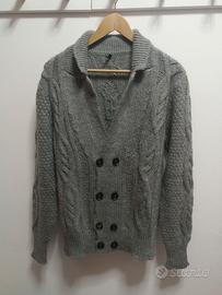 Cardigan Benetton Grigio Taglia M