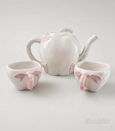 Set teiera e tazzine shabby chic vintage anni 60