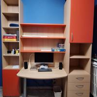armadio/libreria con scrivania