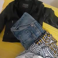 4 camicette, salopette, giacca