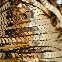 Bobina di filo con paiette dorate, ideale per d