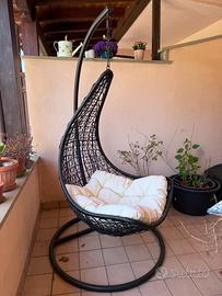 Poltrona a dondolo sospesa