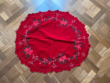 Centrino Centro tavola rosso natalizio