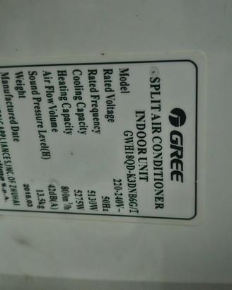 Climatizzatore Gree 5 kW – Unità interna + esterna