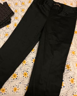 Pantaloni cotone neri Rinascimento