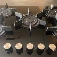 PIANO COTTURA IN VETRO AEG NERO