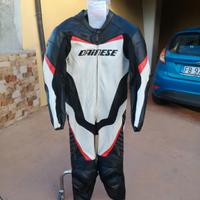 tuta moto 50 dainese perfetta intera pelle