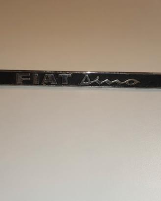 Scritta Fiat Dino Spider Originale Epoca 
