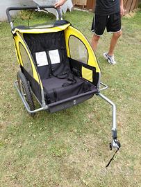 passeggino doppio - carrello rimorchio bici