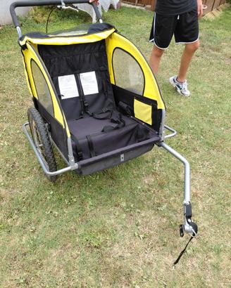 passeggino doppio - carrello rimorchio bici