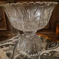 alzata in cristallo di boemia