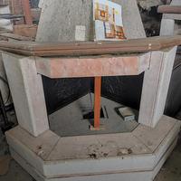 Camino completo di rivestimento e lastre in ghisa