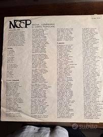 Lp vinile li sarracini Adorano Lu Sole, NCCP
