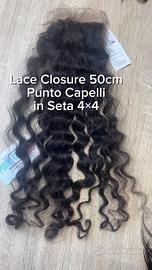 Lace Closure in Seta 4×4 Riccia Capelli Remy 100%