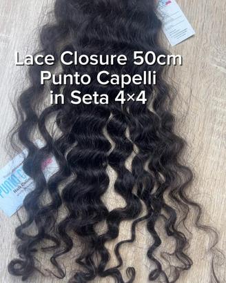 Lace Closure in Seta 4×4 Riccia Capelli Remy 100%