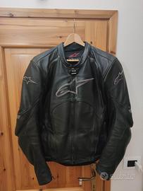 Giacca moto alpinestar on sale pelle