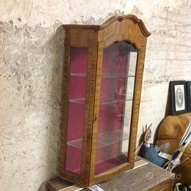 Vetrinetta 3 lati con piani in cristallo