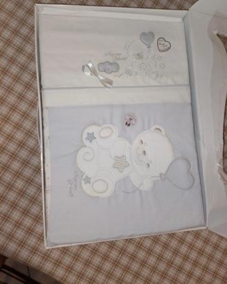 set 5 pezzi lenzuola più piumone sfoderabile 
