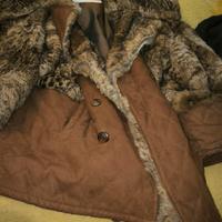 Pelliccia  di ermellino e pelle di daino