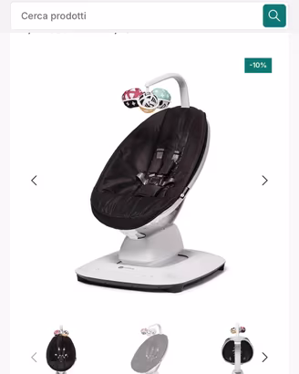 Sdraietta 4moms MamaRoo Nero