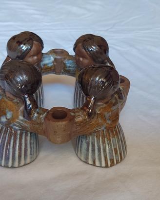 Candelabro Portacandele stile Goebel Sudamerica