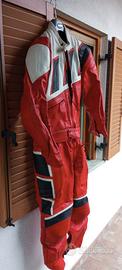 Tuta da moto in pelle (54 stretta)-valuto proposte