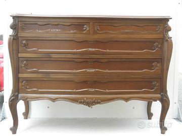 COMO', COMODINI E SPECCHIERA IN NOCE NAZIONALE