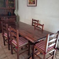 mobili taverna in noce.