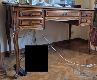 Scrivania con vetro