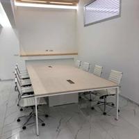 Tavolo riunioni gamba U + 8 poltrone