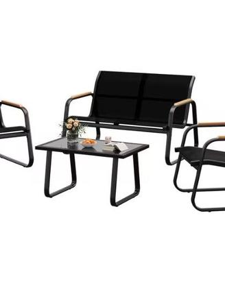 Salotto NUOVO da giardino 4 posti tavolino