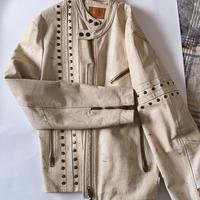 Giacca di pelle Bianca JMK