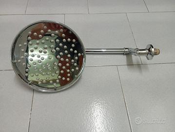 soffione doccia nuovo in acciaio 