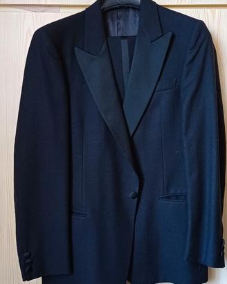 completo vintage pura lana , nero, made in Italy,