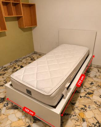 Letto singolo completo di materasso 