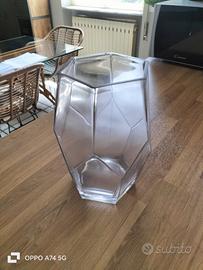 vaso in vetro a forma di poliedro h25 cm