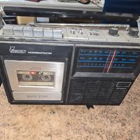 Radio vintage funzionante in fm e am cassetta