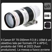 Canon eos 70-200 f2.8 L