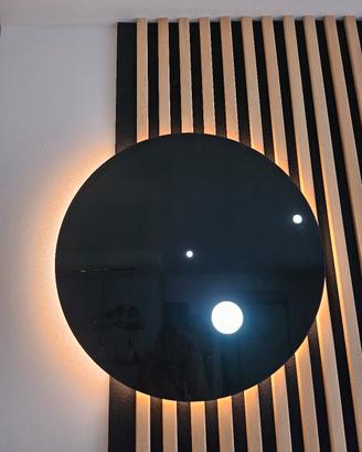 Ikea orologio collezione Obegränsad vetro nero