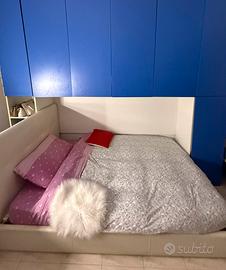 CAMERETTA – ARMADIO 7 ANTE + LETTO PIAZZA E MEZZA