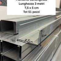 Montante, guida e paraspigolo cartongesso 3 metri