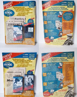 Lotto 18 vhs combat film videorai - nuove