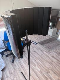 Schermo acustico isolante da studio per microfono