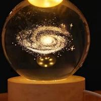 Sfera di cristallo 3D sistema solare