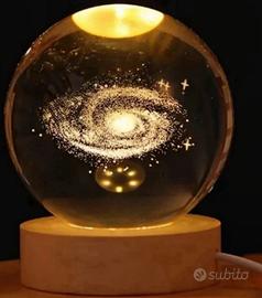 Sfera di cristallo 3D sistema solare