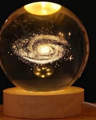 Sfera di cristallo 3D sistema solare